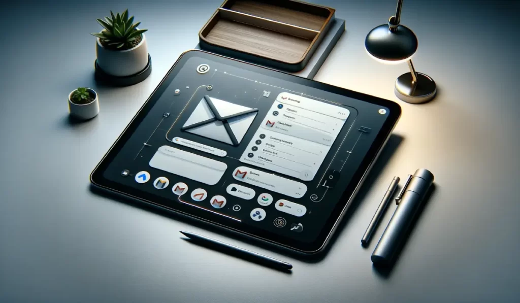 Google Gmail Interface Tablets