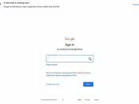 Google Login Novo Design