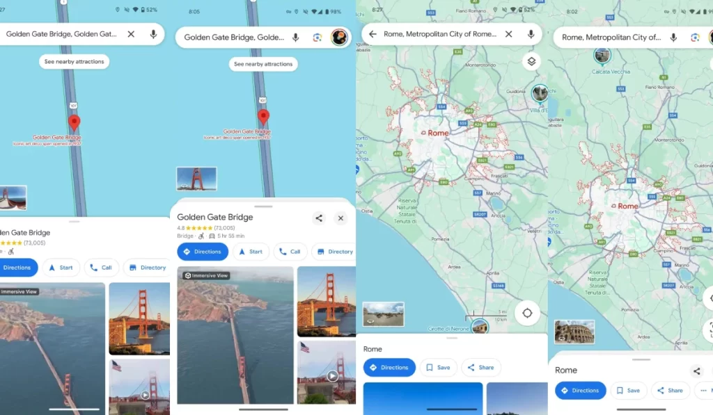 Google Maps Novo Design