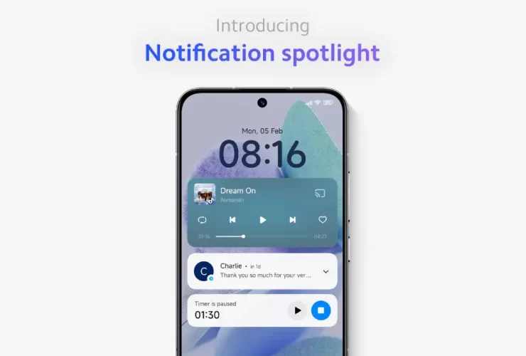 Xiaomi Hyperos Notification Spotlight