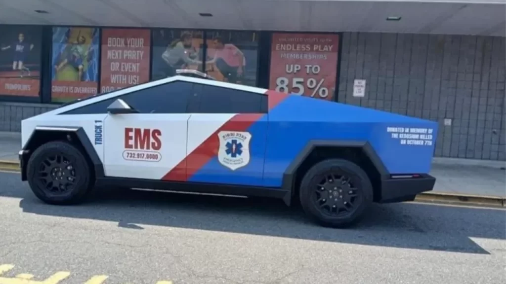 tesla cybertruck polícia