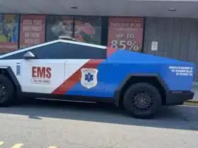 tesla cybertruck polícia