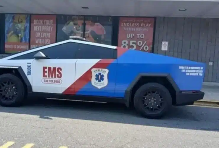 tesla cybertruck polícia