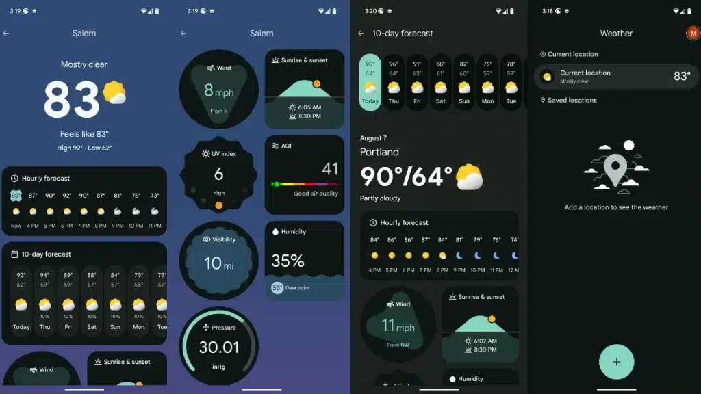 pixel weather app