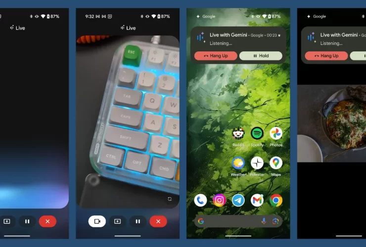 google gemini live câmara