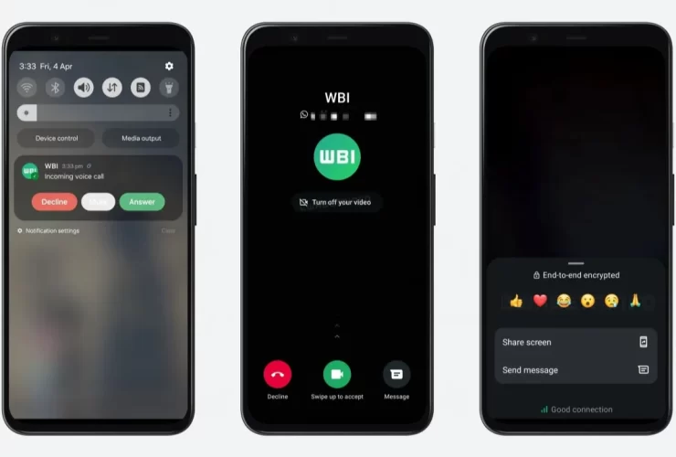 whatsapp chamadas de vídeo e voz