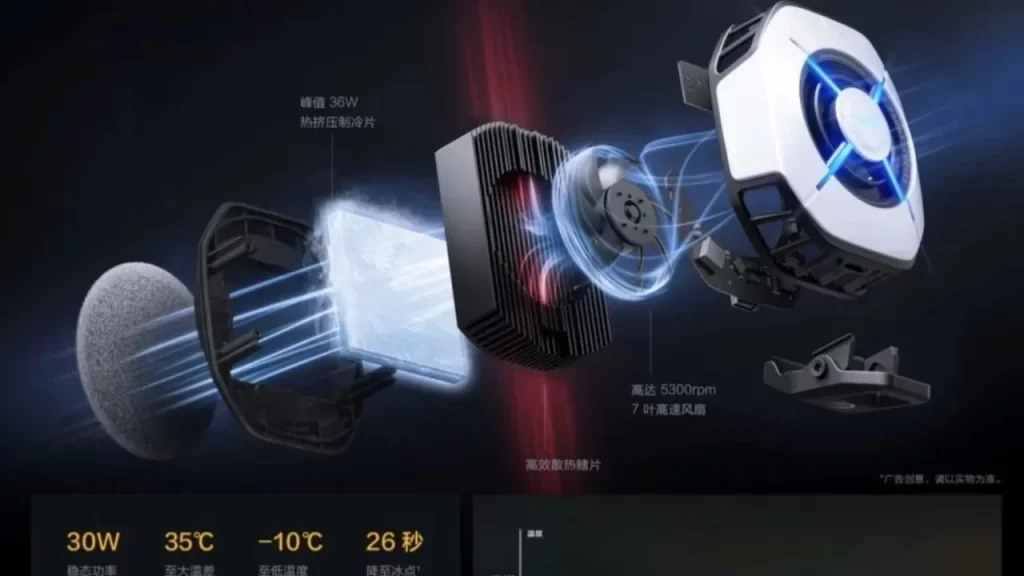 iqoo magnetic cooling back clip