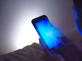 smartphone luz azul