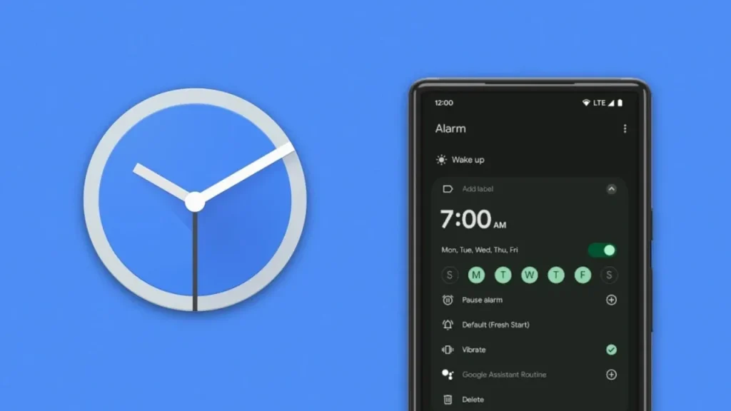 relógio google alarme