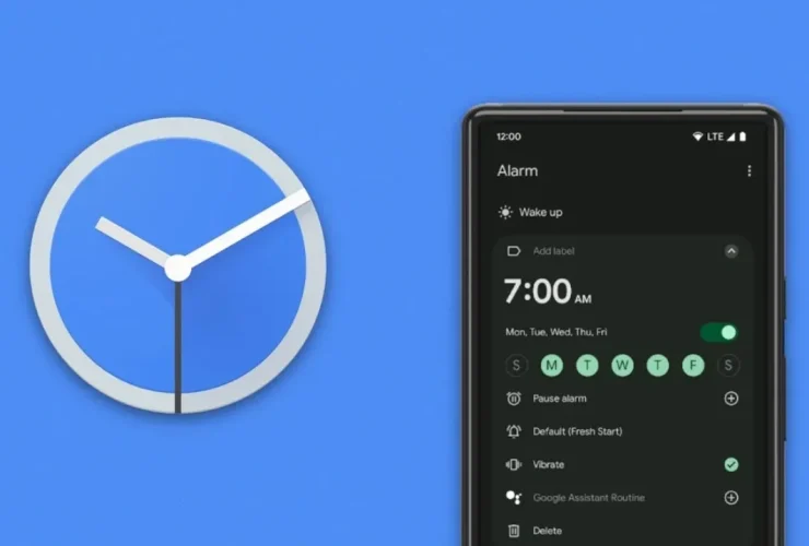 relógio google alarme