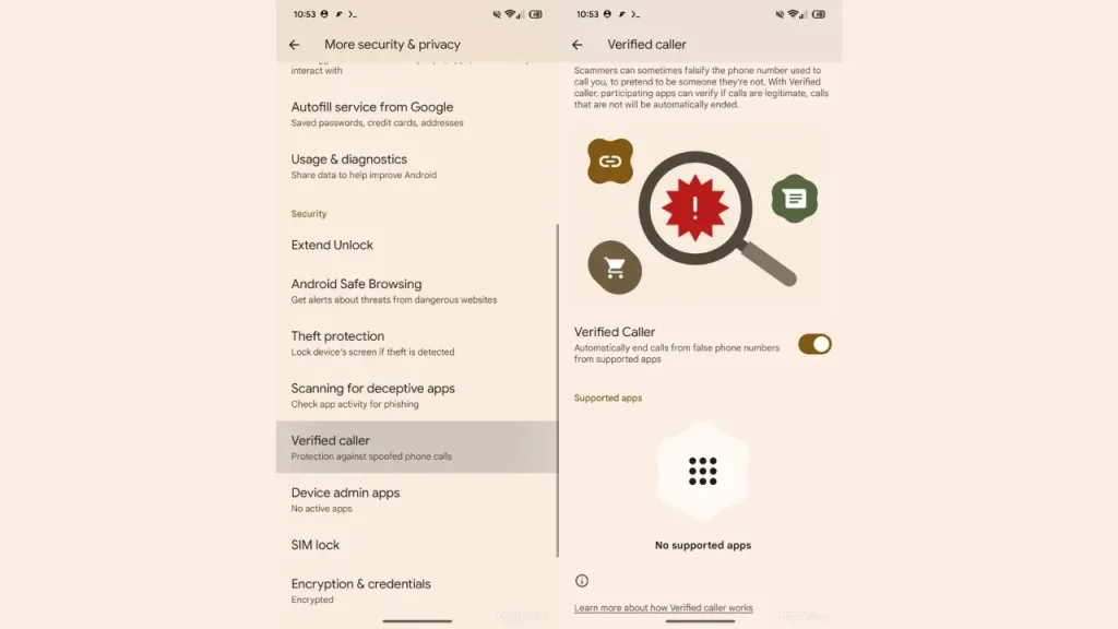 android chamadas de spam