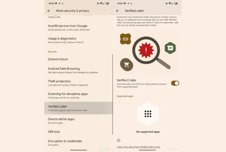 android chamadas de spam