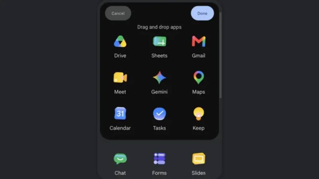 google novos icones