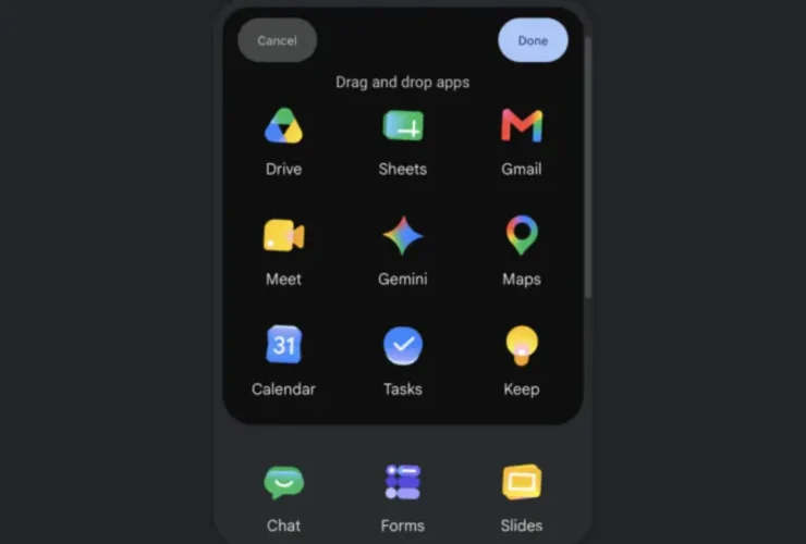 google novos icones