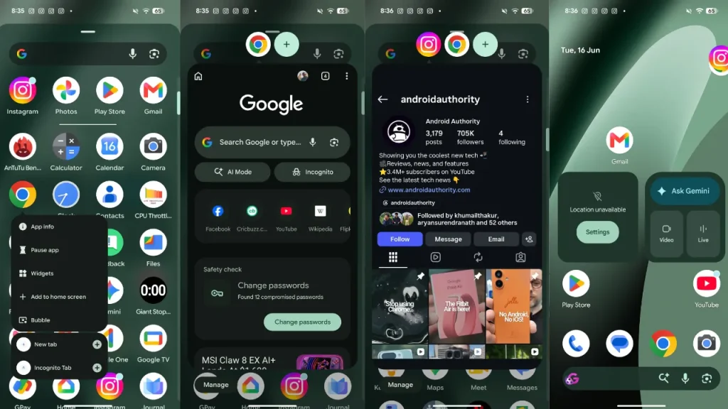 android 17 bolha google pixel