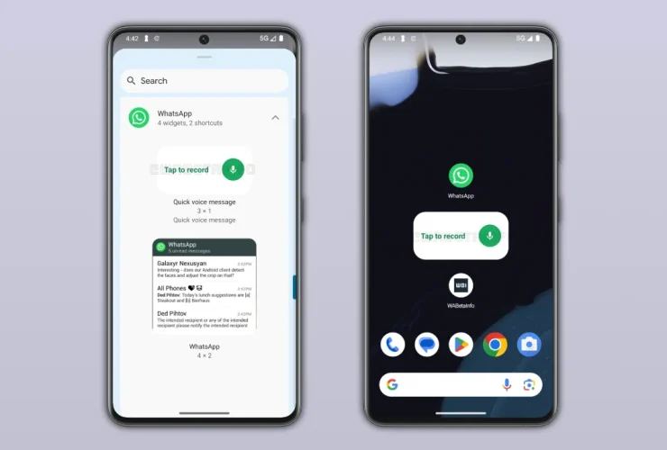 whatsapp beta mensagem de voz